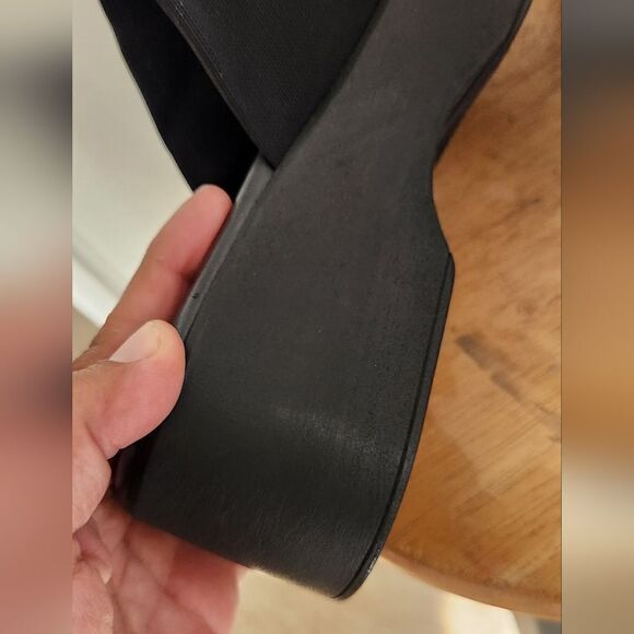 NWOT Steve Madden Women's Slinky30 Platform Sandal Size 39 in Black - Picture 9 of 14